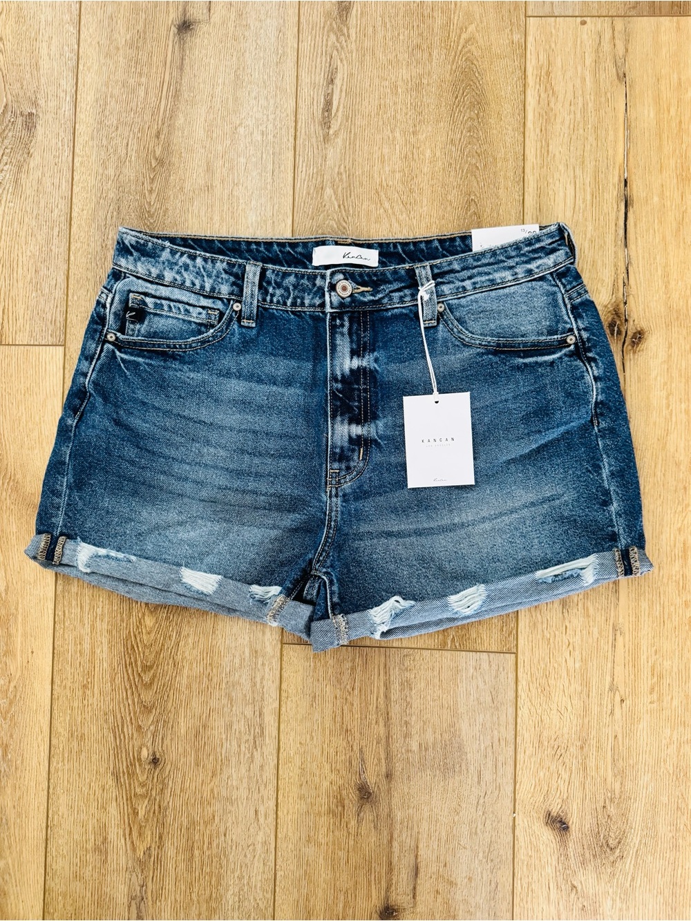 NWT Kancan Estilo High Rise Denim Shorts - Size 13 / 30